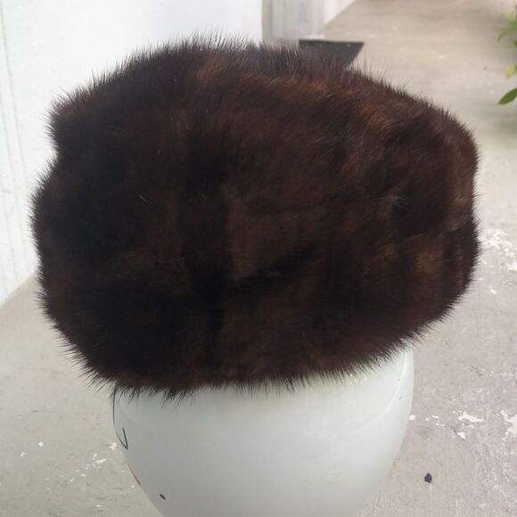 Vintage  mink hat/beret - Picture 3 of 4